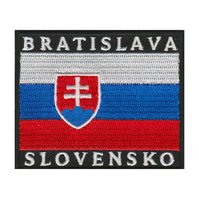 Nášivka obdĺžnik Slovensko/Bratislava